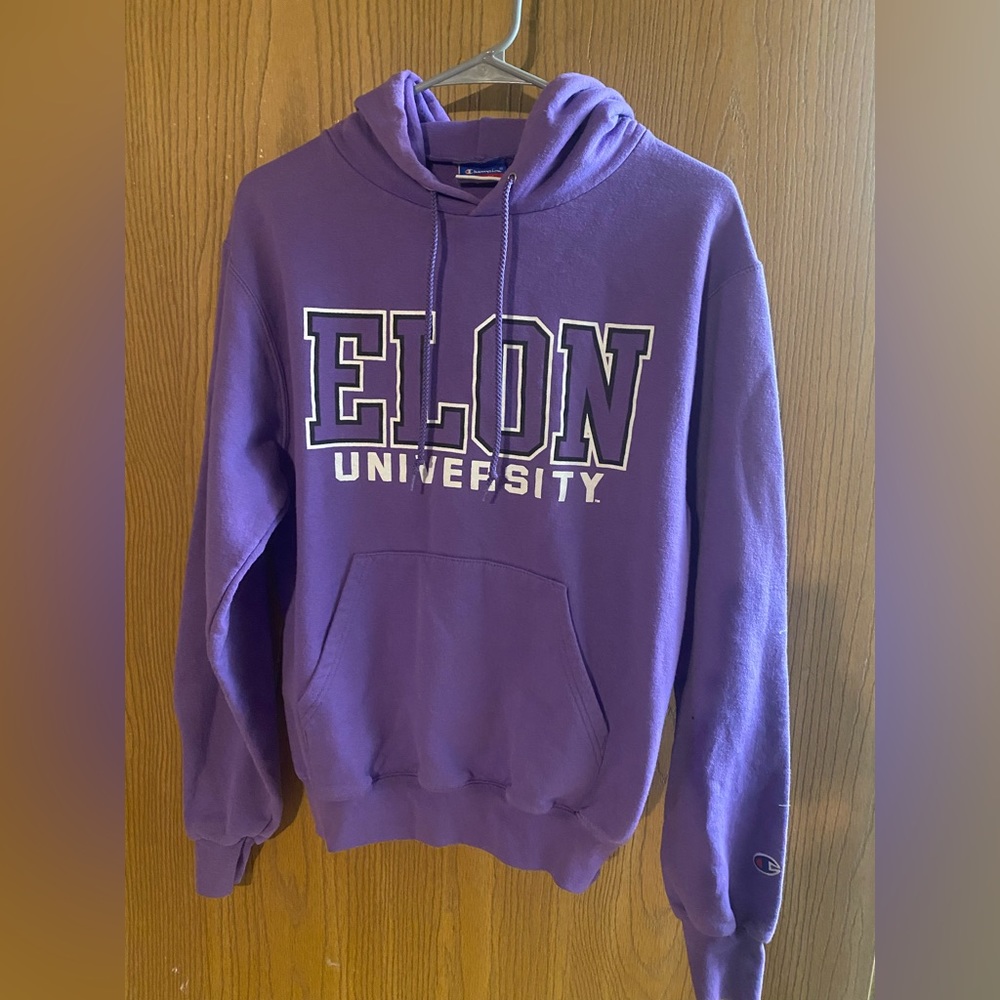 Purple Elon U Champion Hoodie